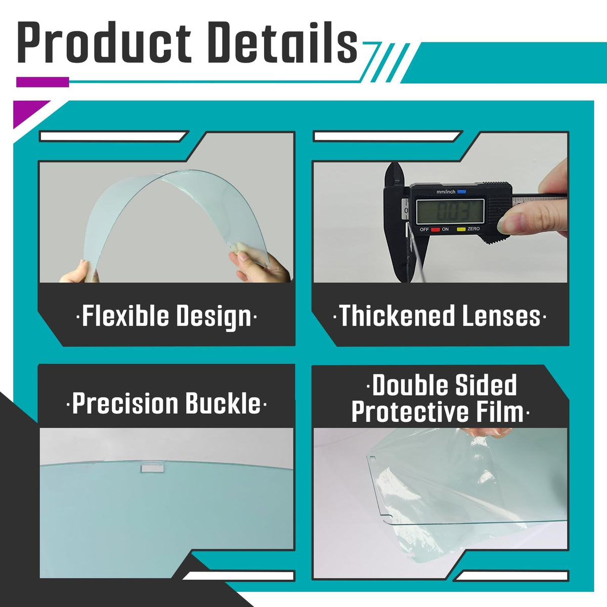 Protective lens designed for welding and grinding tasks by Joworthy.