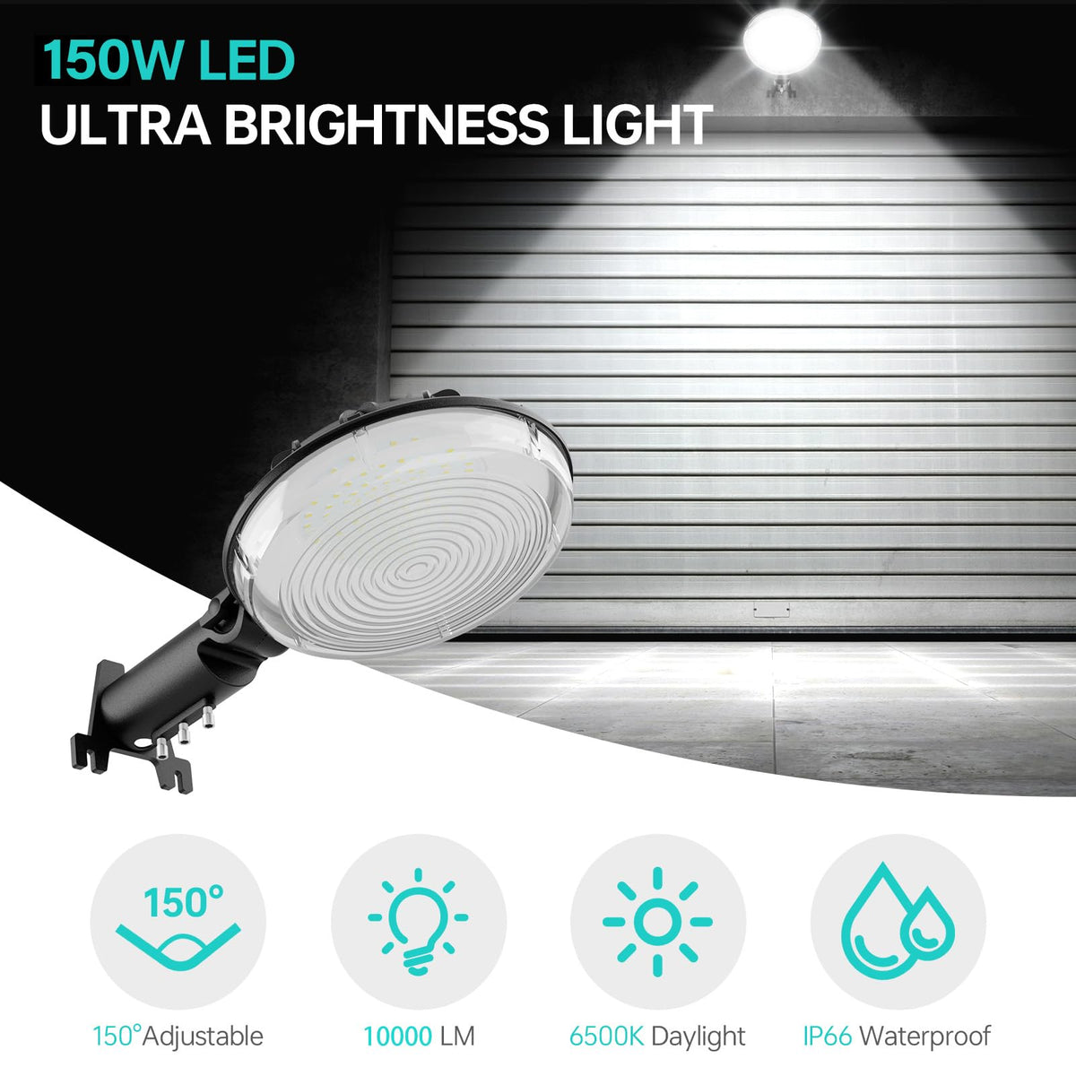 JOY ANAN LED Barn Light with dusk-to-dawn sensor for energy-efficient nighttime lighting.