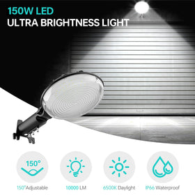 JOY ANAN LED Barn Light with dusk-to-dawn sensor for energy-efficient nighttime lighting.