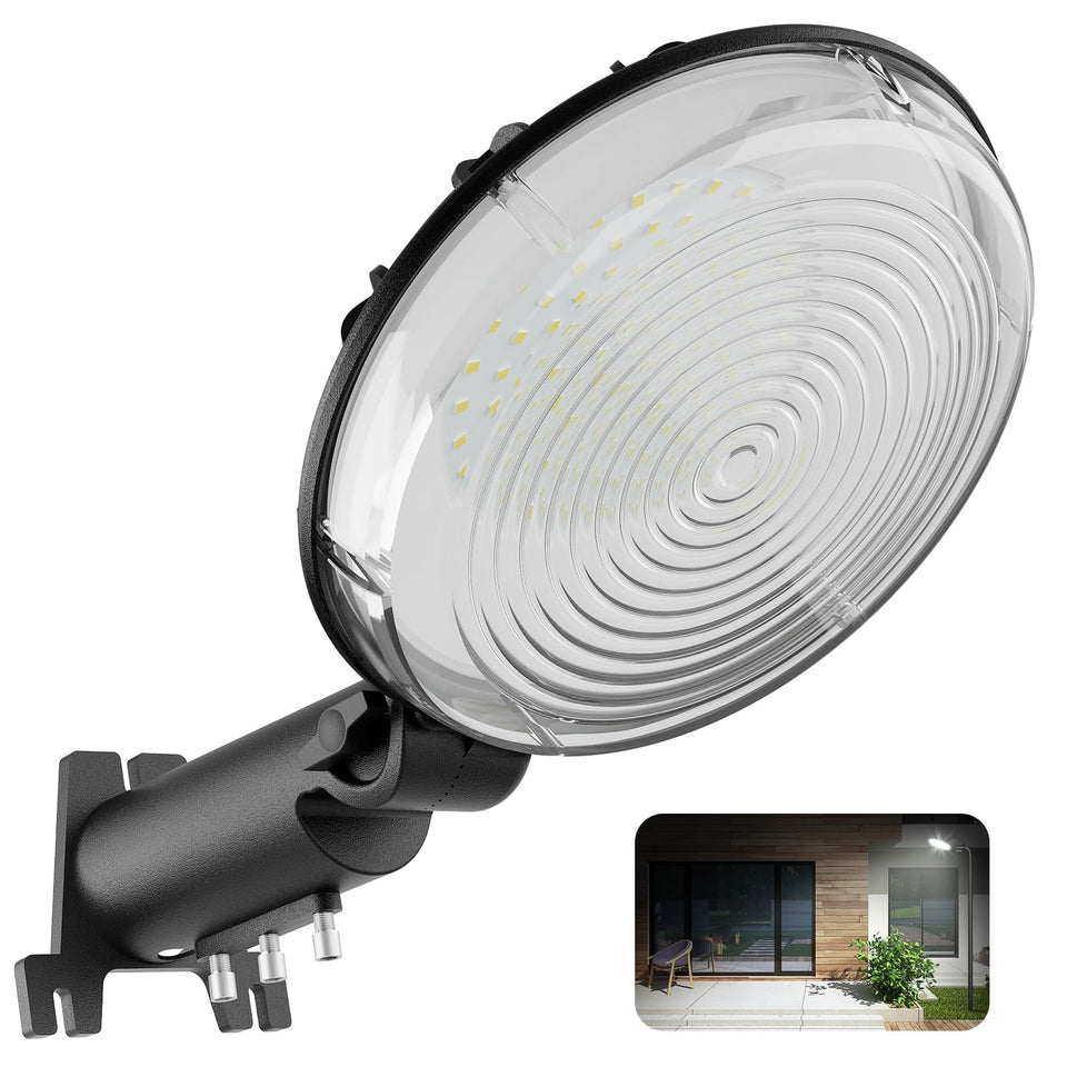 JOY ANAN LED Barn Light mounted on exterior wall for secure outdoor illumination.
