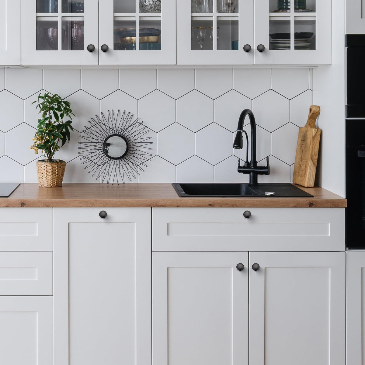Joy Decor 30 mm diameter knob installed on dresser for a modern look