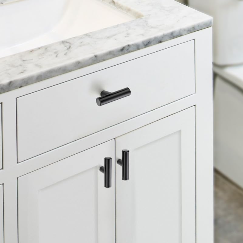 JOY DECOR bathroom vanity knob with matte finish, easy wipe-clean surface.