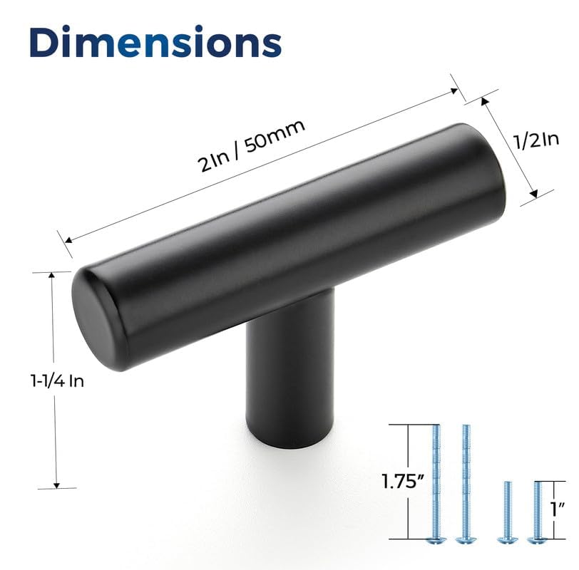 JOY DECOR closeup of round-edge knob, smooth touch and modern look.