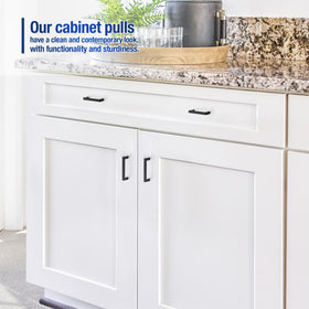 Easy installation with two screw sizes included for versatile cabinet depths.