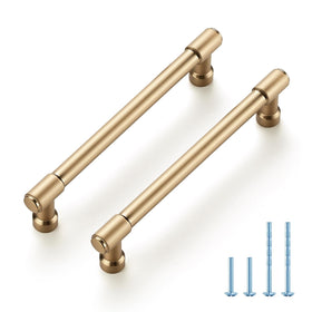 JOY DECOR champagne bronze cabinet-handle 5in enhances cabinet style and provides smooth grip