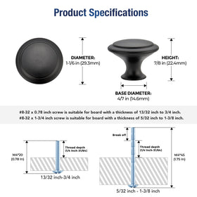 Joy Decor knobs with screws inside the packaging for installation