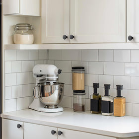 Joy Decor versatile knobs fit light or dark cabinets
