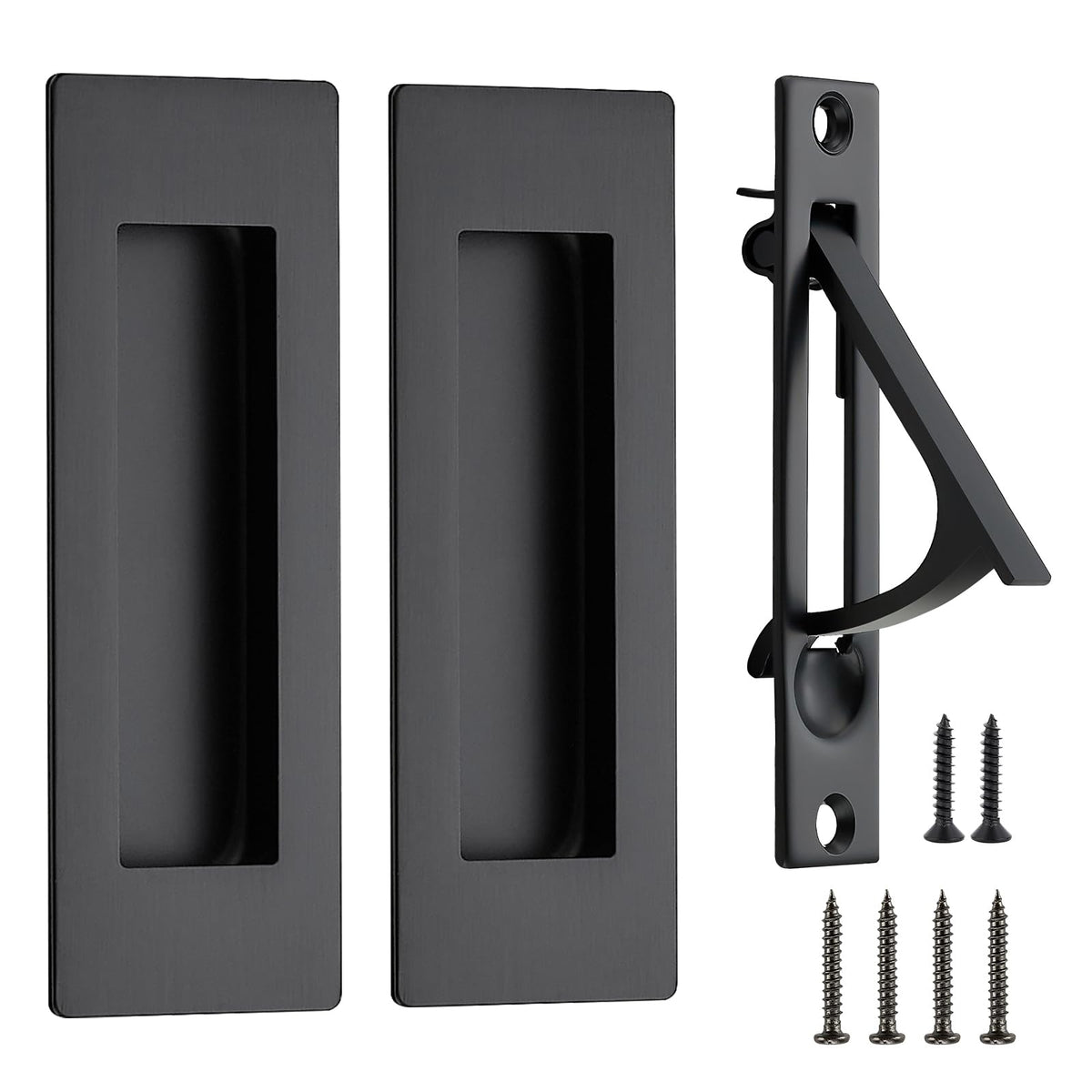 Joy Decor pocket door pulls in black finish for smooth sliding doors
