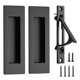 Joy Decor pocket door pulls in black finish for smooth sliding doors