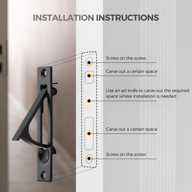 Joy Decor sliding door hardware ideal for closets and cabinets