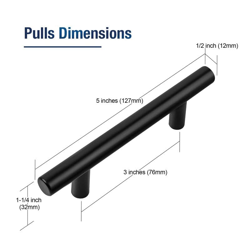JOY DECOR stainless steel cabinet pull offers durability for frequent use.