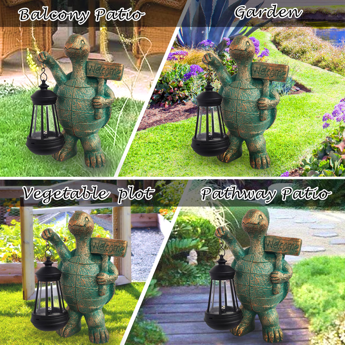 JOYBEE night-light turtle garden sculpture for tranquil outdoor spaces.