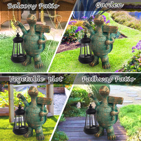 JOYBEE night-light turtle garden sculpture for tranquil outdoor spaces.