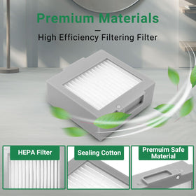 JoyBros Roomba filter closeup reveals fine filtration capability.
