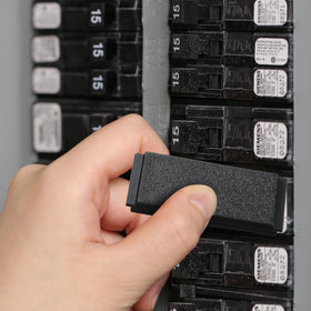 Joyfolk 12-pack filler plates ready for quick replacement in residential or commercial panels.