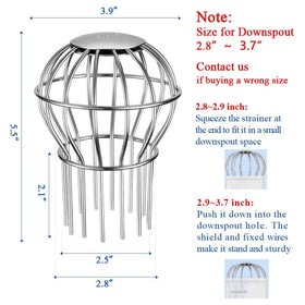 304 stainless steel filter provides durable, corrosion-resistant debris protection