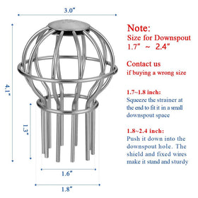 Joylight 304 stainless steel gutter strainer offers durable, corrosion-resistant performance