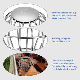 Simple no-tools installation demonstrates pushing strainers into holes