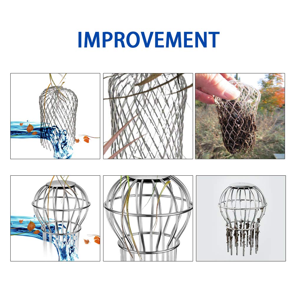 Joylight strainer blocks leaves and seeds for cleaner gutters