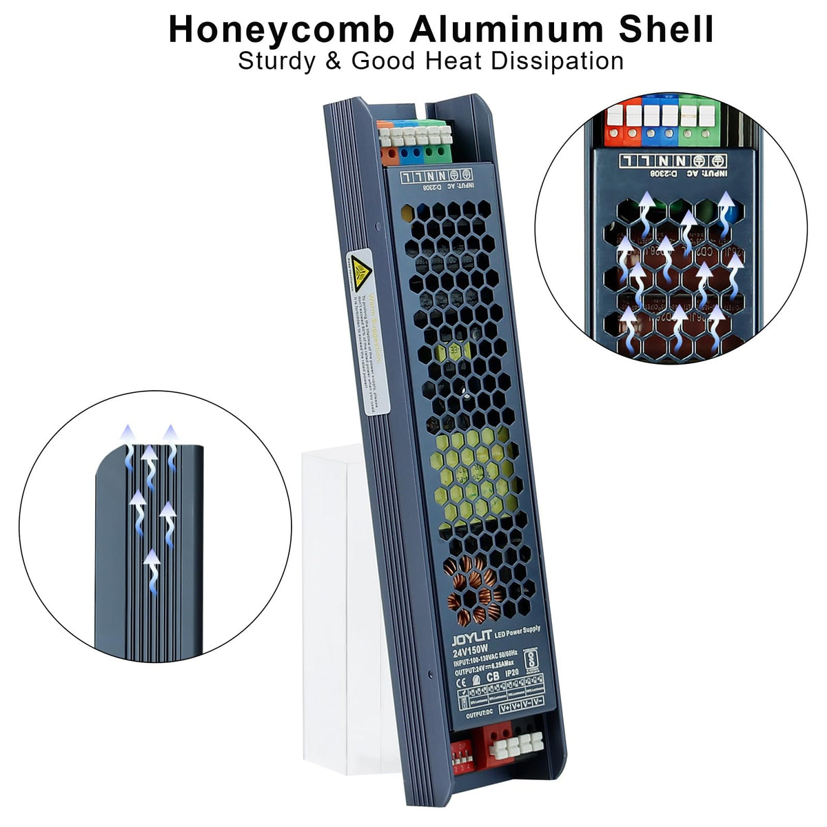 JOYLIT quick-press terminals enable tool-free, secure connections.