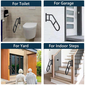 Joyofcife rails suit concrete steps with easy cleaning and maintenance.