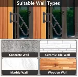Joyofcife weather-resistant handrail withstands rain or sun for years of use.
