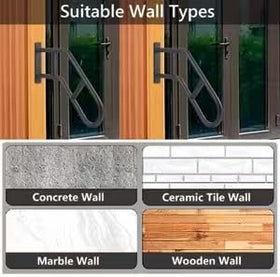 Joyofcife weather-resistant handrail withstands rain or sun for years of use.