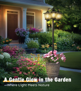 Joyoowild dusk-to-dawn auto lighting for hands-free evenings.