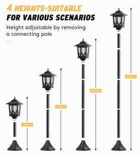 Joyoowild IP44 weatherproof rating protects outdoor use.