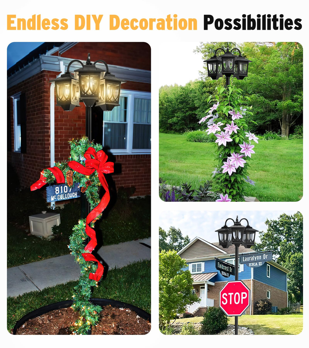 Joyoowild replaceable E26 bulbs extend long-term outdoor use.