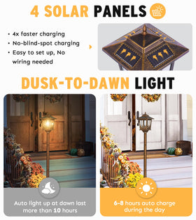 Joyoowild warm white Edison-style beam enhances porch evenings.