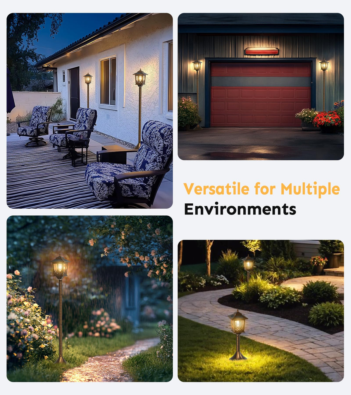 Joyoowild auto dusk-to-dawn operation simplifies outdoor lighting.