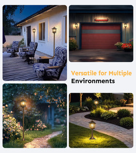 Joyoowild auto dusk-to-dawn operation simplifies outdoor lighting.