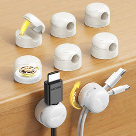 JOYROOM magnetic-cable-clip-8mm-slot keeps charging cables neatly organized.