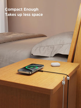 Joyroom slim 0.87-inch width fits narrow spaces and corners.