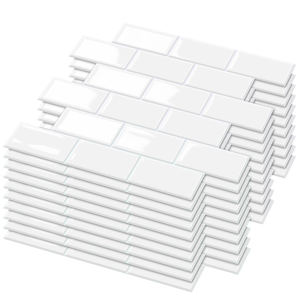 Joysticky crystal-texture backsplash tile with laser lines enhances light reflections.