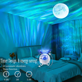 Joytey aurora borealis colors illuminate the room for immersive mood lighting
