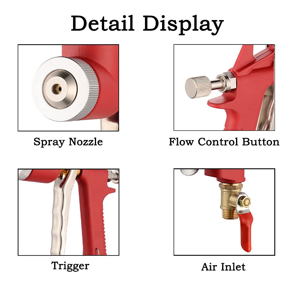 Joywayus Air Hopper spray gun with 6mm nozzle speeds larger area painting
