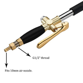 Joywayus sprayer nozzle assembly for consistent mortar flow with air compressor