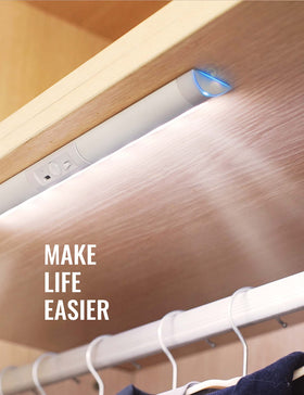 Joyzy 100-lumen closet light brightens dark corners.