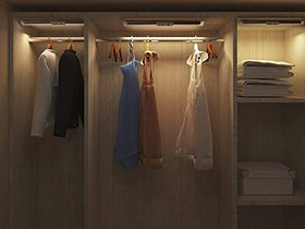 Joyzy rechargeable battery closet light saves on battery replacements.