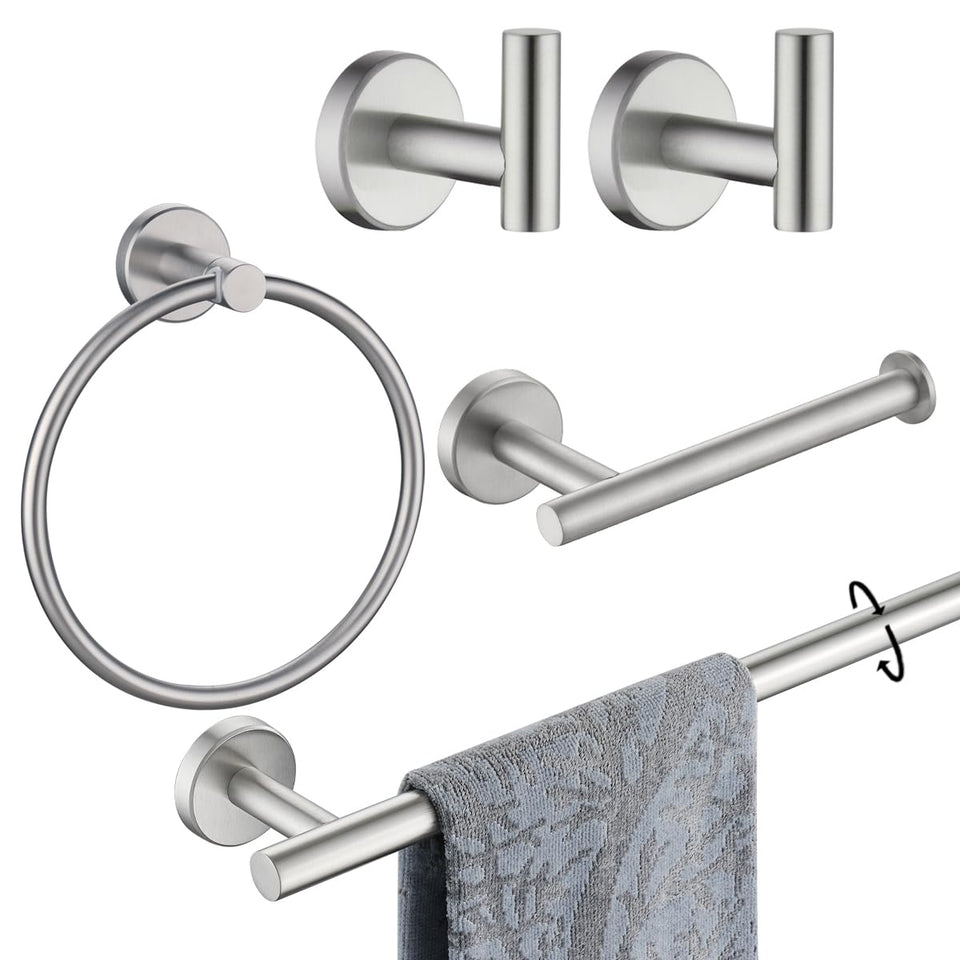 JQK champagne bronze 24-inch towel bar for ample towel drying space.