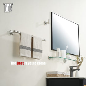 JQK towel bar 2.4-inch gap allows quick air drying between towels.