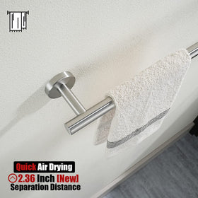 JQK towel bar wall mount screws included for secure setup.