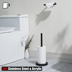 JQK acrylic base in black keeps bases clean and stain-free.