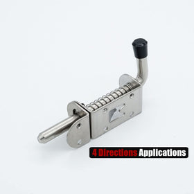 JQK Brushed finish 5-inch latch pin pack suitable for secure indoor and outdoor use.