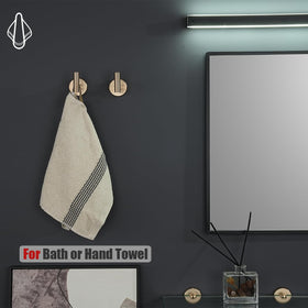 JQK champagne bronze towel-hook finish complements contemporary baths