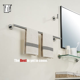 Detail of sturdy 2mm posts on JQK chrome towel bar
