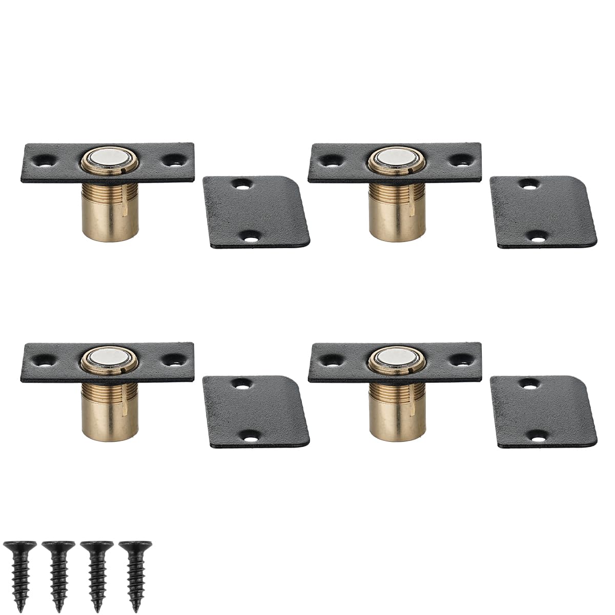 JQK closet magnetic ball catch in black finish for smooth door closure.