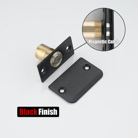 Built-in magnet enables quick, gentle closure of cabinet doors.